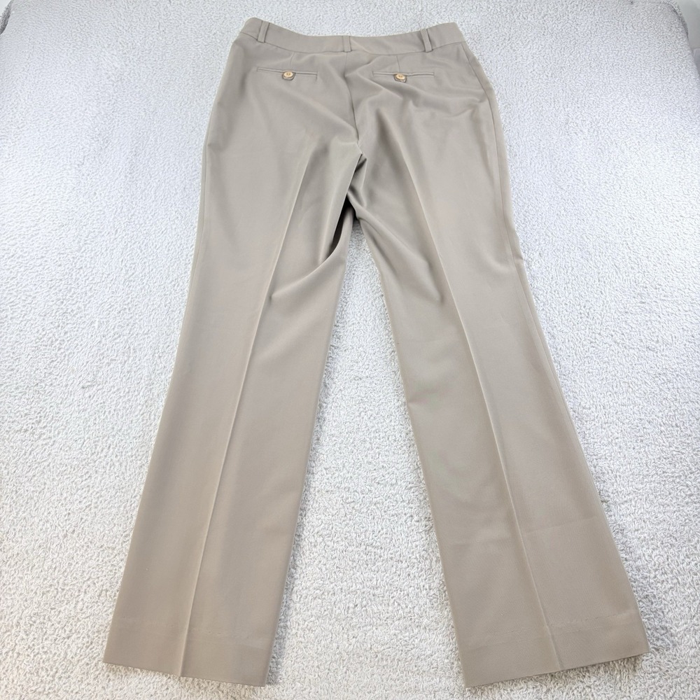 Mieka Straight Leg Dress Pants Taupe Womens EU 42 US 10 12 Made in France - Picture 2 of 15
